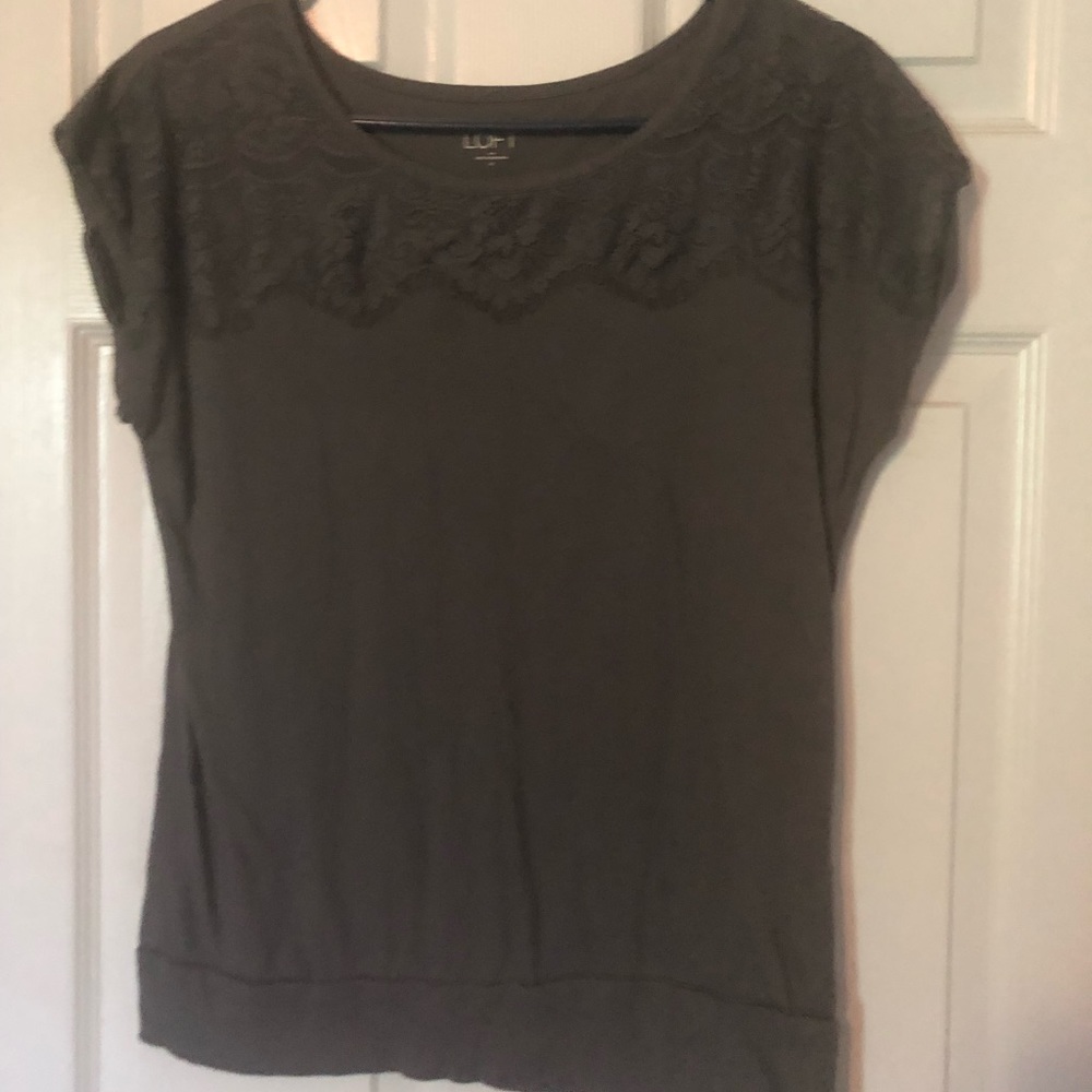 Womens loft short sleep lace top